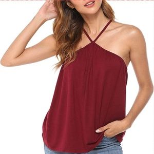 NWT Criss Cross Halter Top